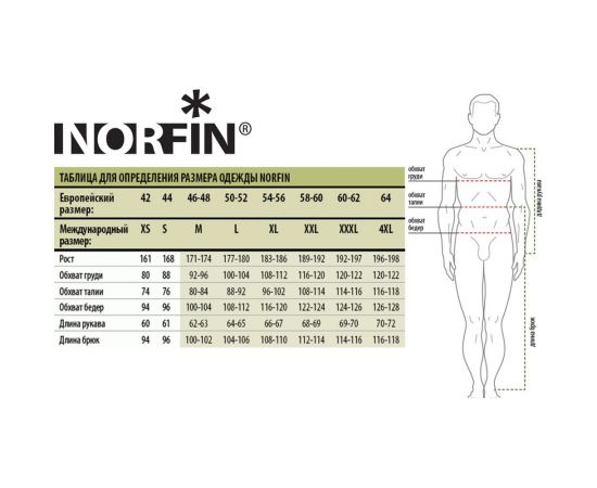 NORFIN Костюм зим. EXTREME 5 01 р.S 338001-S – изображение 14