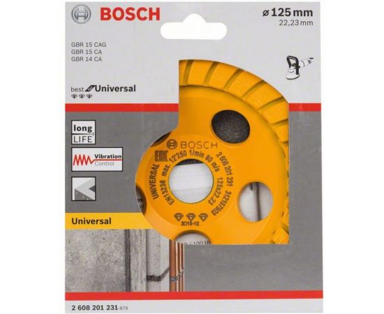 Bosch Алмазная чашка Best, Universal 125мм 2608201231 – изображение 2