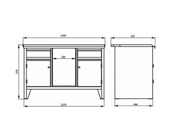 ООО Власта 2000 Верстак ВВС-212-3-870x1300x550-П 5010 153ВИ – изображение 2