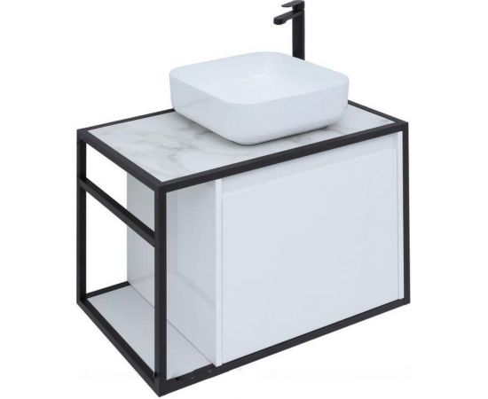 Aquanet Тумба Nova Lite LOFT 90 R цв. бел. Глянец 00261651 – изображение 2