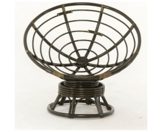 Vinotti Кресло-качалка "PAPASAN" 23/01В Темный Коньяк Красная Подушка – изображение 2