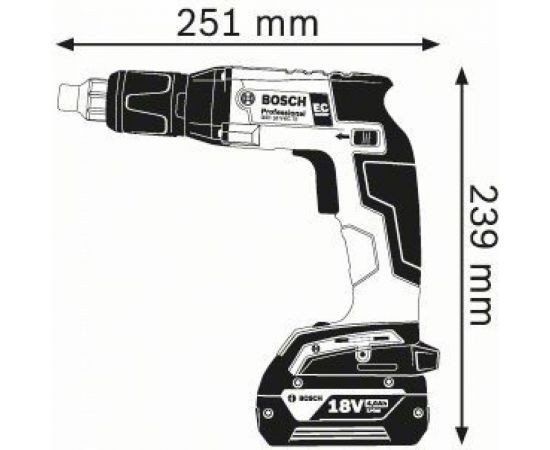 Bosch Акк. Шуруповерт GSR 18 V-EC TE 06019C8007 – изображение 2