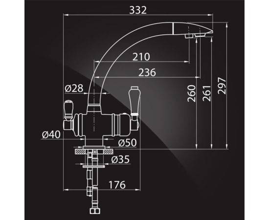Elghansa Смеситель для кухни /для фильтра/ TERRAKOTTA Bronze 56A5840-Bronze – изображение 2