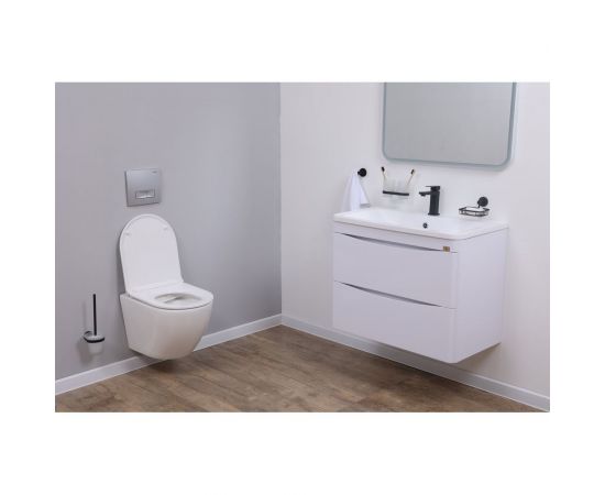 Alcora Тумба Luxury под умывальник Atlantica 100 подвесная, бел 31120 – изображение 3