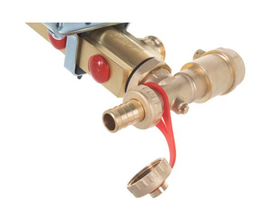 DANFOSS Комплект коллекторов FHF-8 set с кронштейнами и воздухоотводчиками, 8 контуров 088U0708 – изображение 3