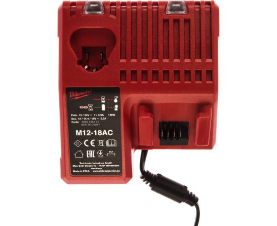 Milwaukee Зарядное устройство M12-18 AC 4932459205 – изображение 4