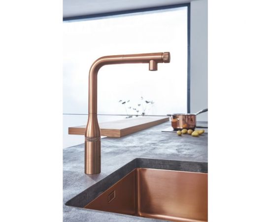 Grohe Essence Smart Control Смеситель для мойки с выдвижным L-образным изливом 31615DA0 – изображение 5