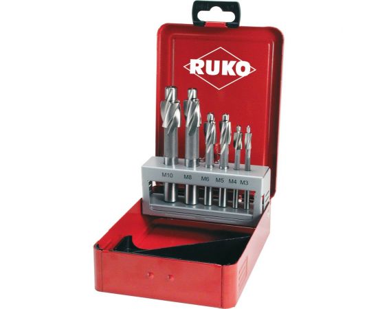 Ruko Набор цековок 180 гр. М3-M10 HSS-G 6шт 102450 – изображение 5