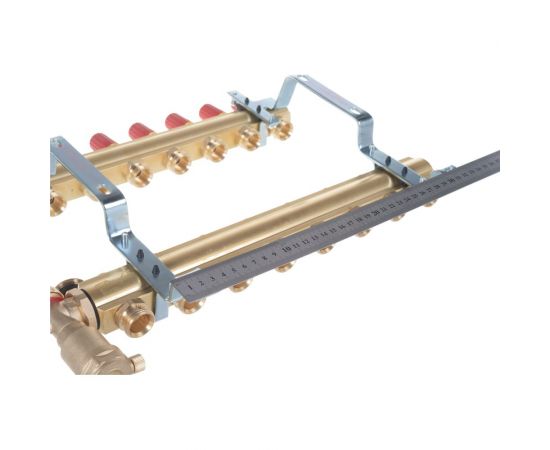 DANFOSS Комплект коллекторов FHF-8 set с кронштейнами и воздухоотводчиками, 8 контуров 088U0708 – изображение 6