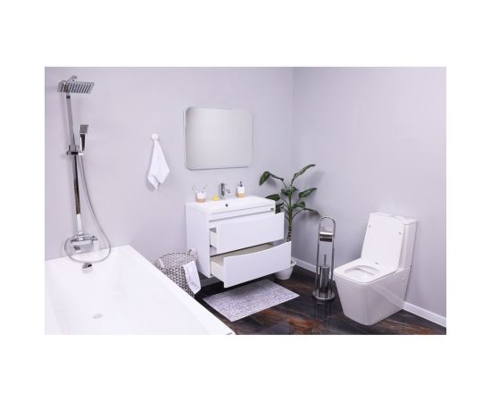 Alcora Тумба Luxury под умывальник Atlantica 100 подвесная, бел 31120 – изображение 7