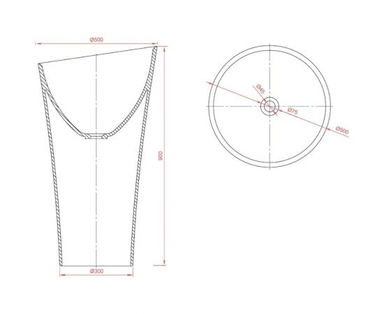 Montebianco Раковина Pisa Cono 11237 – изображение 7