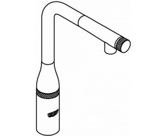 Grohe Essence Smart Control Смеситель для мойки с выдвижным L-образным изливом 31615DA0 – изображение 8