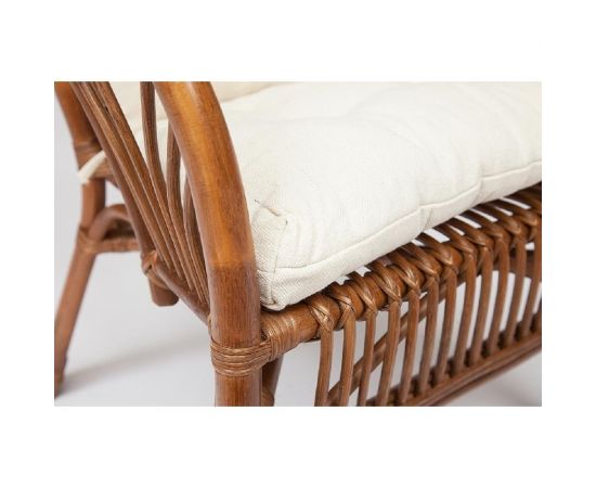 Tetchair КОМПЛЕКТ "" NEW BOGOTA "" ( диван + 2 кресла + стол со стеклом ) /с подушками/ ротанг, 10085 – изображение 9