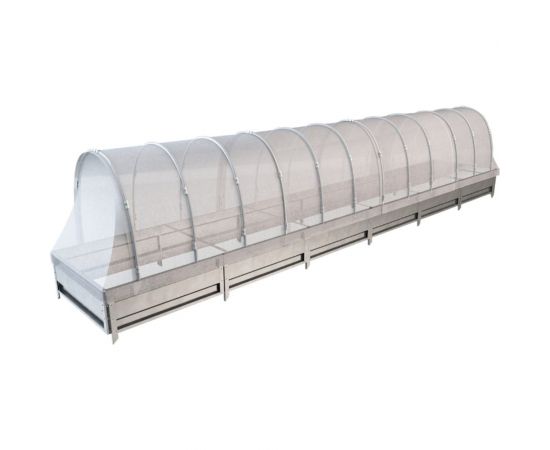 Delta-Park Парник арочный со спанбондом на грядке 36 см , 6 метров 3004003_3 