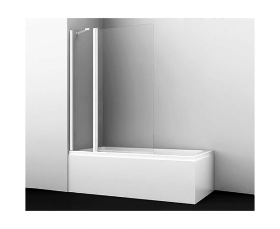 WasserKRAFT Berkel 48P02-110WHITE Fixed Стеклянная шторка на ванну 48P02-110WHITEFixed 