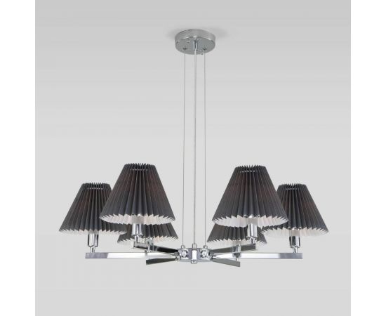 Eurosvet 60136 6 подвесной светильник хром графит a059041 