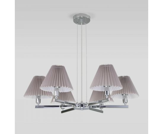 Eurosvet 60136 6 подвесной светильник хром серый a059038 