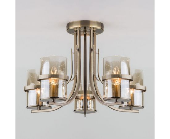 Eurosvet 60085 5 потолочный светильник античная бронза a043711 