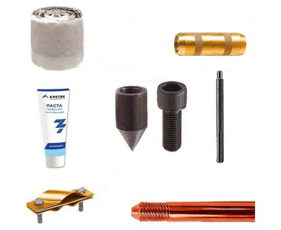 EZETEK Комплект заземления EZ – 25.2 25,2 метра, 16 мм, 21 х 1200 мм с насадкой SDS-max 90014 