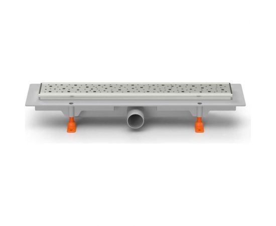 MCH Chudej Водоотводящий желоб с боковым сливом d40 MCH рамка нерж. 350 мм G SQUARE CH350SN 