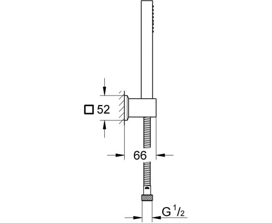 GROHE Euphoria Cube plus Душевой набор, 9,4 л/мин 27889000 – изображение 2