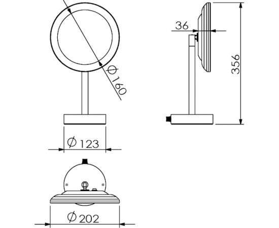 LANGBERGER Зеркало косметич. наст. с подсветкой D70585 – изображение 2