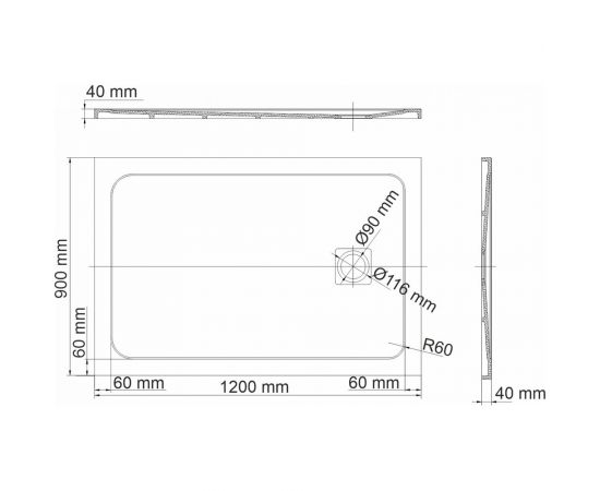 WasserKraft Rhin Душевой поддон 44T07 – изображение 2