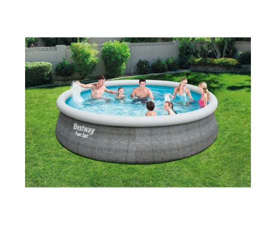 BestWay Бассейн с надувным бортом 457х107см, 12362 л, 2006л/ч, 57372 BW 006188 – изображение 2