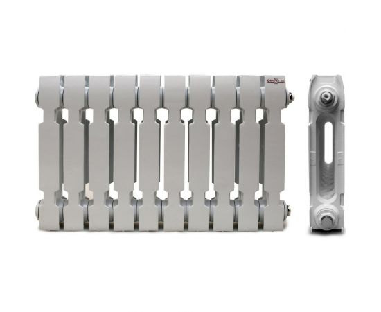 KONNER Радиатор чугунный модель Модерн-300 10 секций, с монтажным комплектом 6130510 – изображение 2