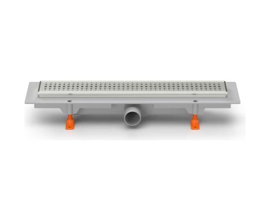 MCH Chudej Водоотводящий желоб с боковым сливом d40 MCH рамка нерж. 550 мм G BASIC CH550BN – изображение 2