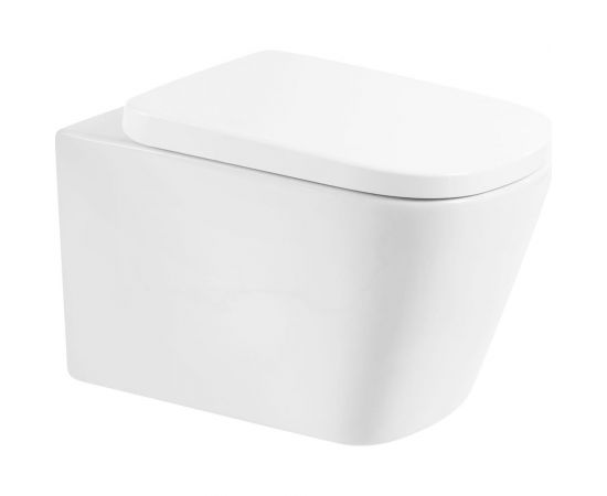 BelBagno ALBANO Чаша подвесного унитаза безободкового с креплением, P-trap BB120CHR – изображение 3