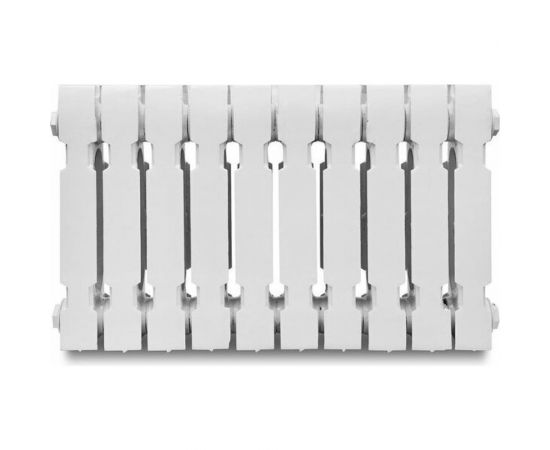 KONNER Радиатор чугунный модель Модерн-300 10 секций, с монтажным комплектом 6130510 – изображение 3