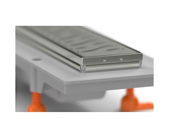 MCH Chudej Водоотводящий желоб с боковым сливом d40 MCH рамка нерж. 450 мм G SQUARE CH450SN – изображение 3