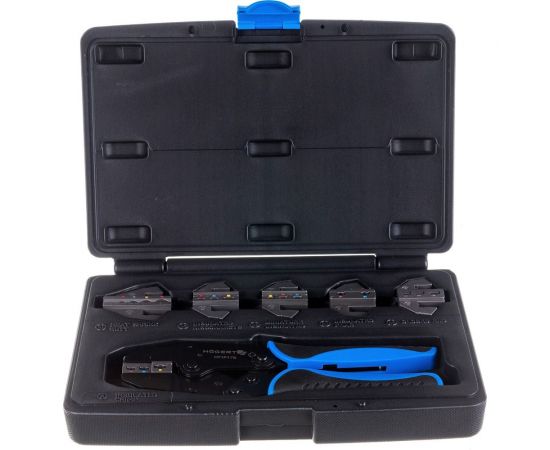 Пресс-клещи для обжима проводов со сменными матрицами HOEGERT TECHNIK 6 шт. HT1P176 – изображение 5