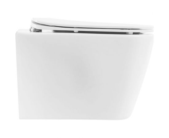 BelBagno ALBANO Чаша подвесного унитаза безободкового с креплением, P-trap BB120CHR – изображение 5