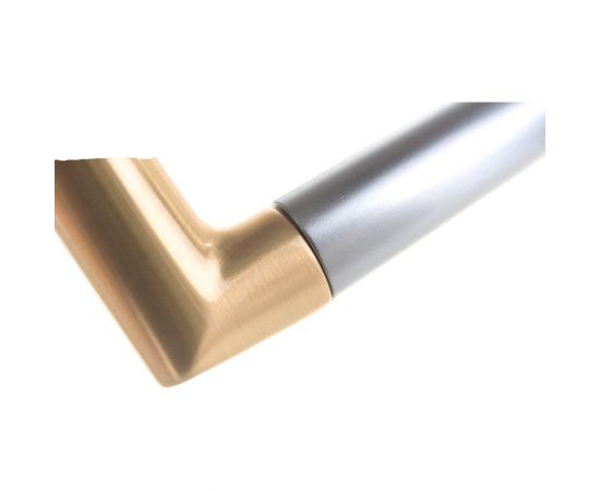 HOPPE Гарнитур M1602/19KV/19KVSBergen WC F72/F9 матовая латунь/алюм. под нержавеющую сталь, SST 65254 – изображение 6