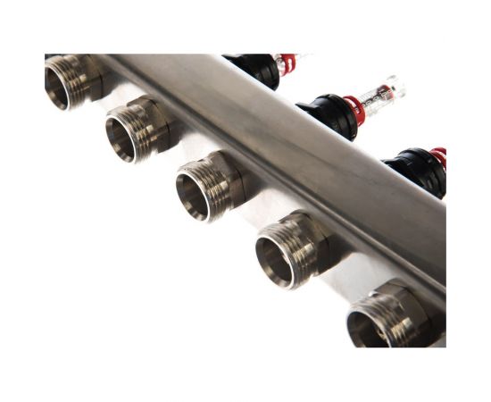 FV-PLAST Коллекторная группа нерж.сталь 1 х3 4 8 вых. с расх., воздухоотвод. AA906001008 – изображение 6