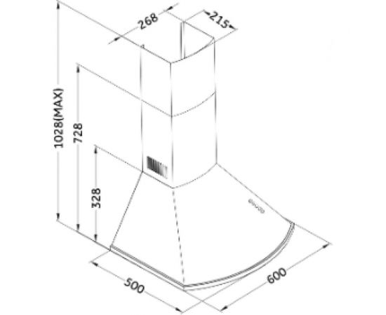 ORE Вытяжка Arc 60 ivory ARC60IV – изображение 6