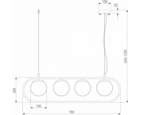 Eurosvet 50089/4 / подвесной светильник / золото a049523 – изображение 7