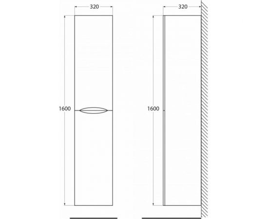 BelBagno Шкаф подвесной ACQUA-1600-2A-SC-RR-P – изображение 7