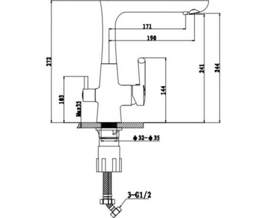 EWIGSTEIN EW Смеситель для кухни Г-обр. с краном питьевой воды шоколад 32235157 шок – изображение 8