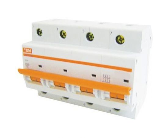 Автоматический выключатель TDM ВА47-100 4Р 50А 10кА D SQ0207-0041 