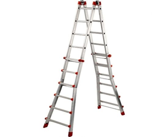 Gierre Лестница-стремянка шарнирная телескопическая PEPPina Gigantissima, 4х6 перекладин AL060 