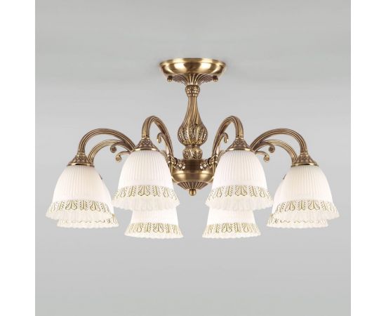 Eurosvet 60107 8 потолочный светильник античная бронза a045766 