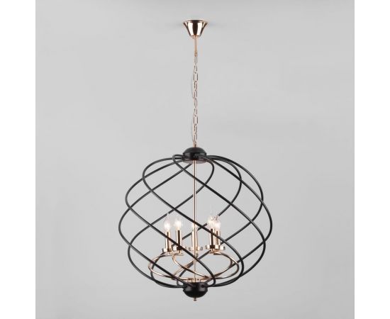 Eurosvet 60105 5 подвесной светильник черный a045704 