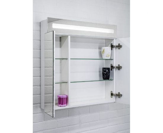 Домино Шкаф-зеркало Аврора 65 с подсветкой LED DV8006HZ 