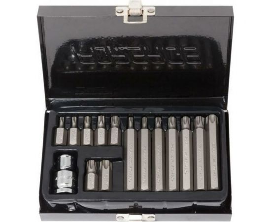 Набор бит TORX с битодержателем (15 шт; 1/2"") Forsage 27197 F-4156C 