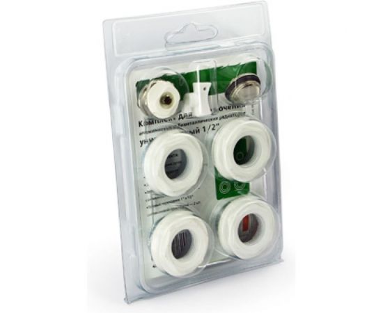 Универсальный комплект для подключения радиаторов Uni-Fitt 1/2" RAL 9010 KIT0112SIL01 