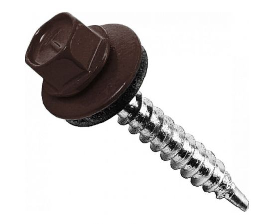 BEFAST Саморез с шайбой EPDM, RAL8017 5,5х25, нак. Сверло 3500 шт C80179253500S 