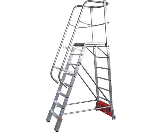 Krause Лестница с платформой VARIO, траверса 1365 10 ступ. 833167 